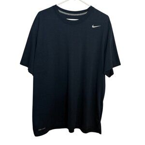 Nike Dri-Fit Mens Navy Blue Short Sleeve Performance T-Shirt Top XL Activewear